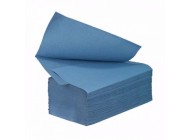 Interfold Hand Towels 1 Ply Blue 25 x 19cm (Case 3915)  